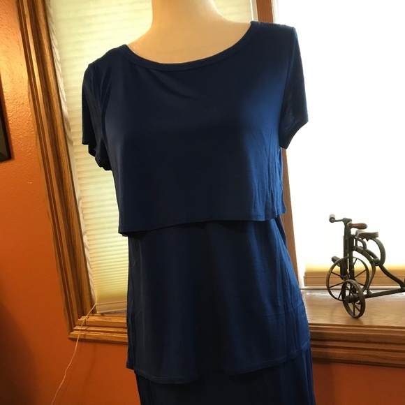 Ann Taylor NWT size SP beautiful blue dress with layers - Picture 9 of 9